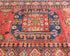 13 Ft Rusty Red Ersari Afghan Hand Knotted Veg Dye Wool Runner Rug